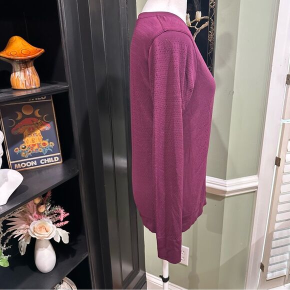Lululemon Swiftly Tech Long Sleeve Crew – Dark Berry Purple – Size 8 - Picture 4 of 9
